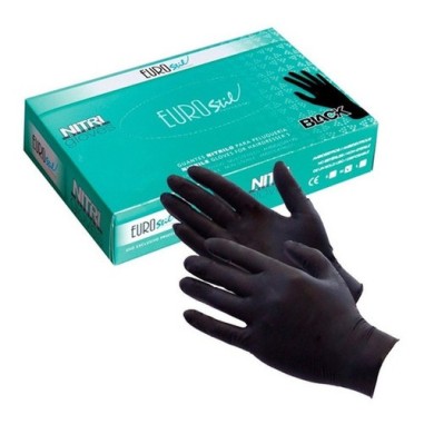 EUROSTIL Guantes de Nitrilo S/polvo 100 unid profesional de peluquería | Sólo profesionales