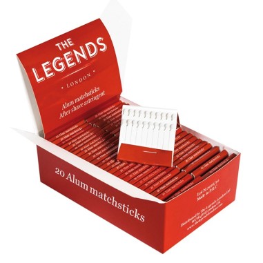 THE LEGENDS Expositor 50 Cajitas Cerillas Hemostáticas corta sangre para salones exigentes | Sólo para profesionales