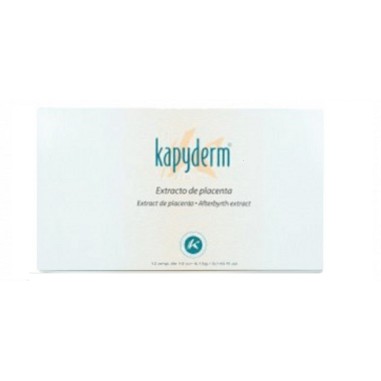 KAPYDERM Extracto de Placenta 12 ampollas para salones exigentes | Sólo para profesionales