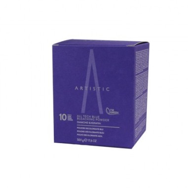 ARTISTIC HAIR All Tech Blue Bleaching Powder 10 tonos 500gr original | Producto profesional | Maxipelu